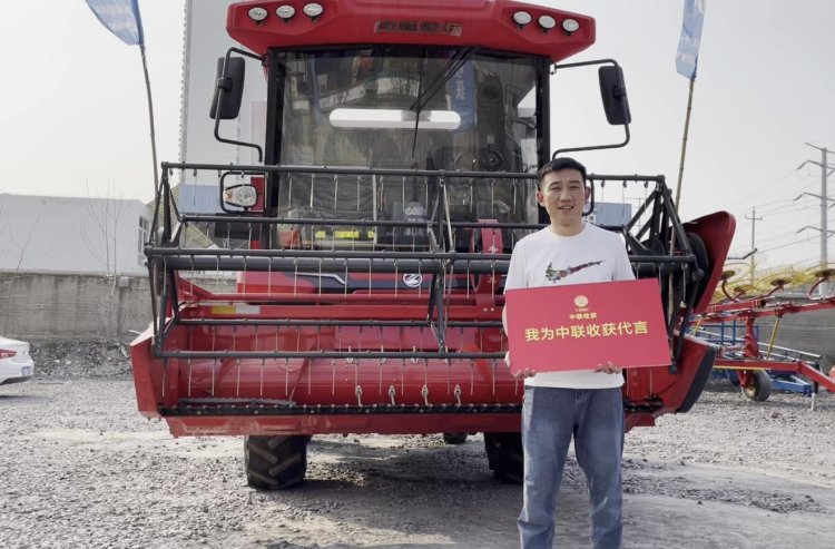 來(lái)自90后經(jīng)銷(xiāo)商的認(rèn)可：從小接觸新疆—2小麥機(jī)，對(duì)中聯(lián)收獲完全認(rèn)可(圖1)